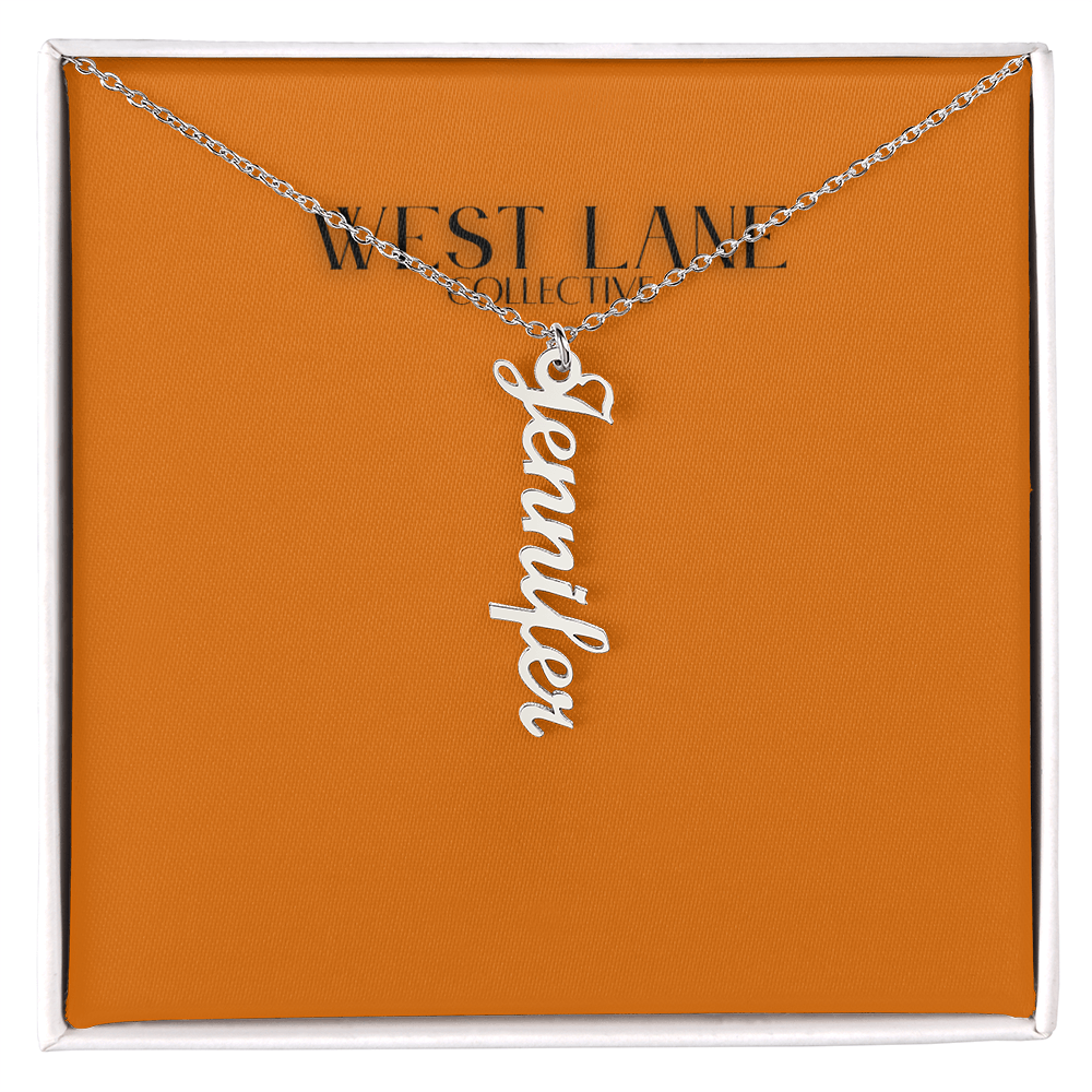Vertical Name Necklace