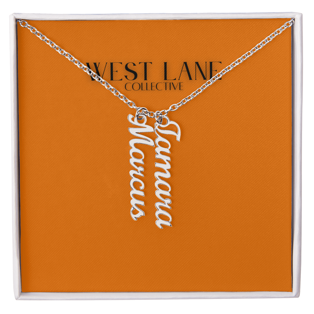 Vertical Name Necklace