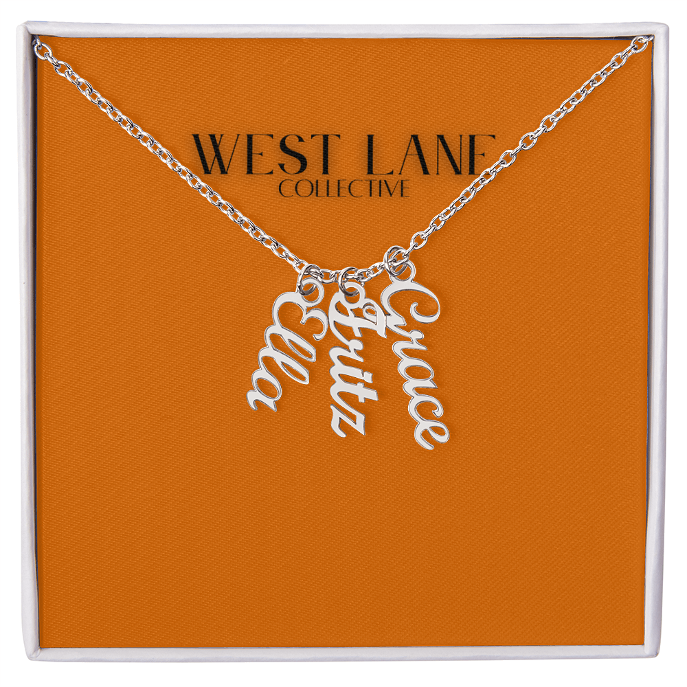 Vertical Name Necklace