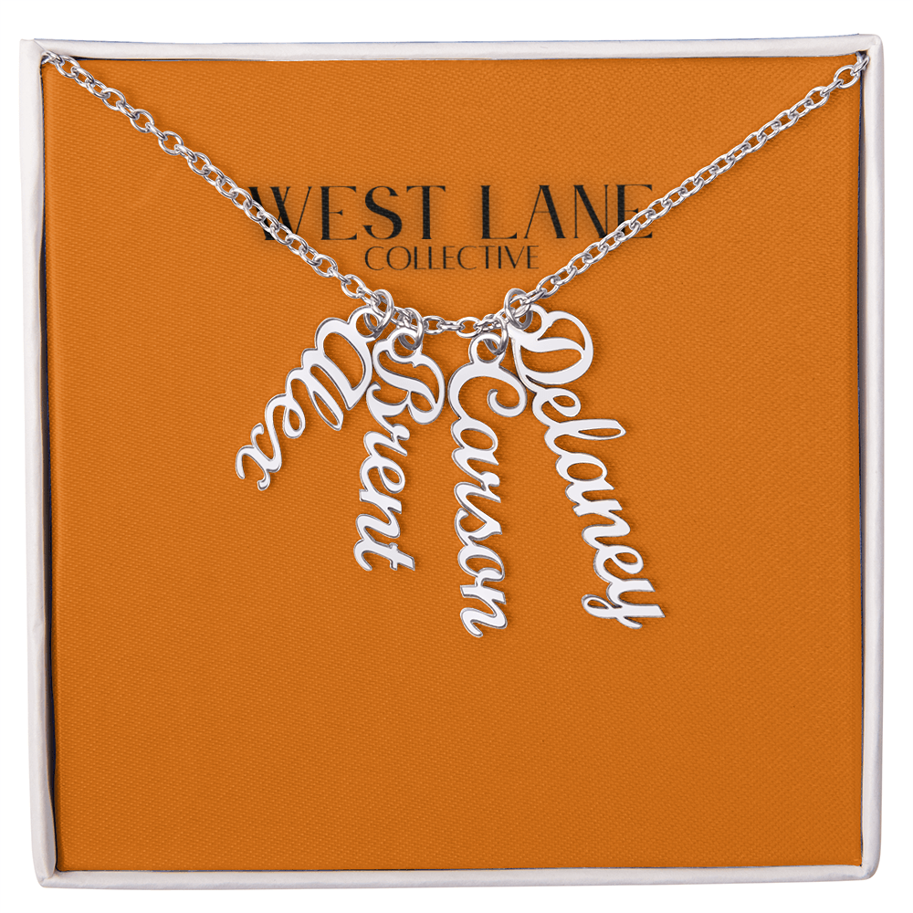 Vertical Name Necklace