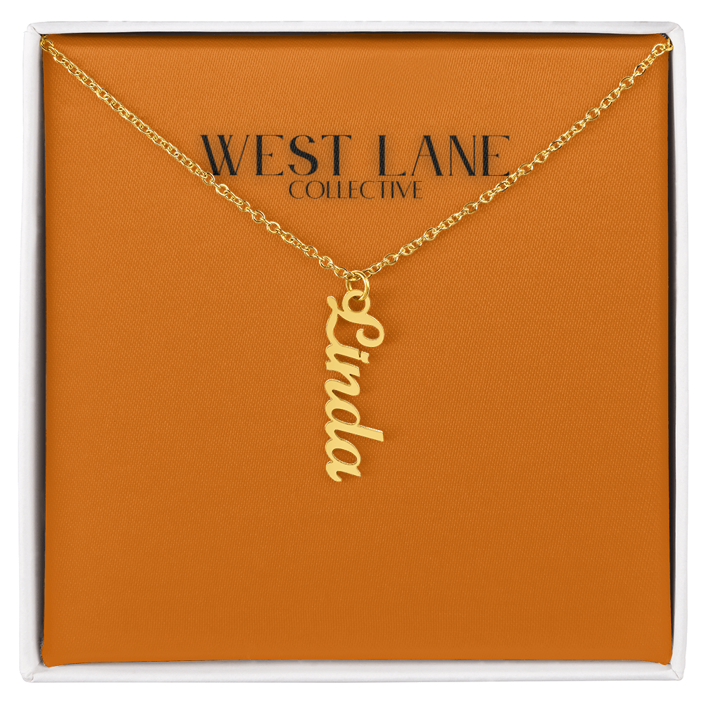 Vertical Name Necklace