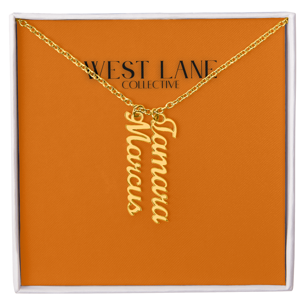 Vertical Name Necklace