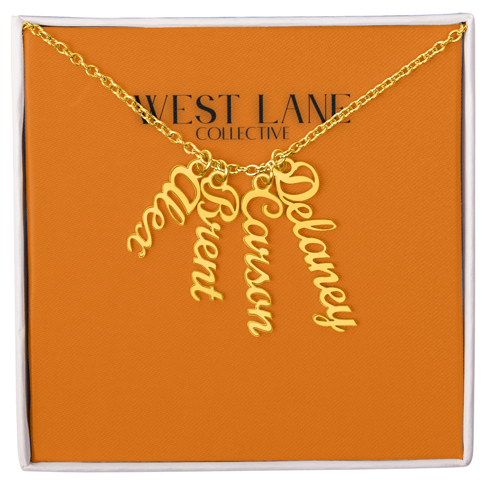 Vertical Name Necklace
