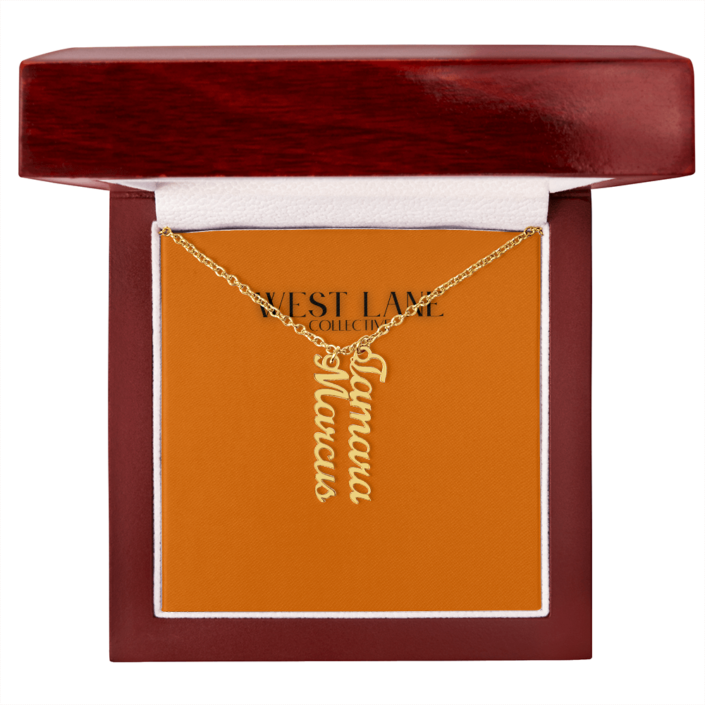 Vertical Name Necklace